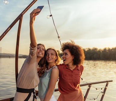 Taking Selfie on a boat